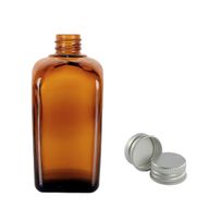 100ml Braunglasflasche mit Aluminiumverschluss