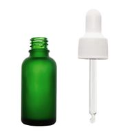 10 ml getöntes grünes Glas-Tropfflasche mit weißer Pipette
