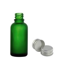30 ml milchiges grünes Glas-Dropper-Flasche mit Aluminiumkappe