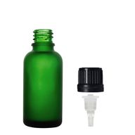 110× 30 ml grünes mattiertes Glas-Tropfflasche mit Tropfkappe