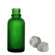 50 ml mattiertes grünes Glas Dropper-Flasche mit Aluminiumkappe