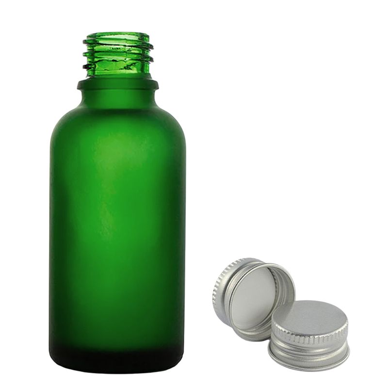 100 ml mattgrüne Glas-Dropper-Flasche mit Aluminiumkappe