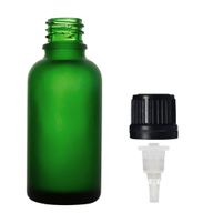 100 ml Dropper-Flasche aus mattgrünem Glas mit Tropfverschluss