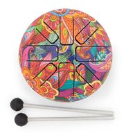 Kleine Happy Trommel „Psychedelisch“ – 13 × 9 cm