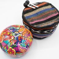 Kleine Happy Trommel „Psychedelisch“ – 13 × 9 cm