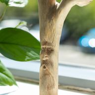 Handgefertigte Parasiten-Holzkunst-Schnitzerei – Greenman