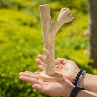 Handgefertigte Parasiten-Holzkunst-Schnitzerei – Greenman