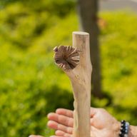 Handgefertigte Parasiten-Holzkunst-Schnitzerei – Greenman