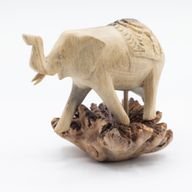 Handgefertigte Parasite-Holzkunst-Schnitzerei - Elefant läuft