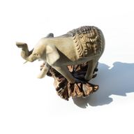 Handgefertigte Parasite-Holzkunst-Schnitzerei - Elefant läuft