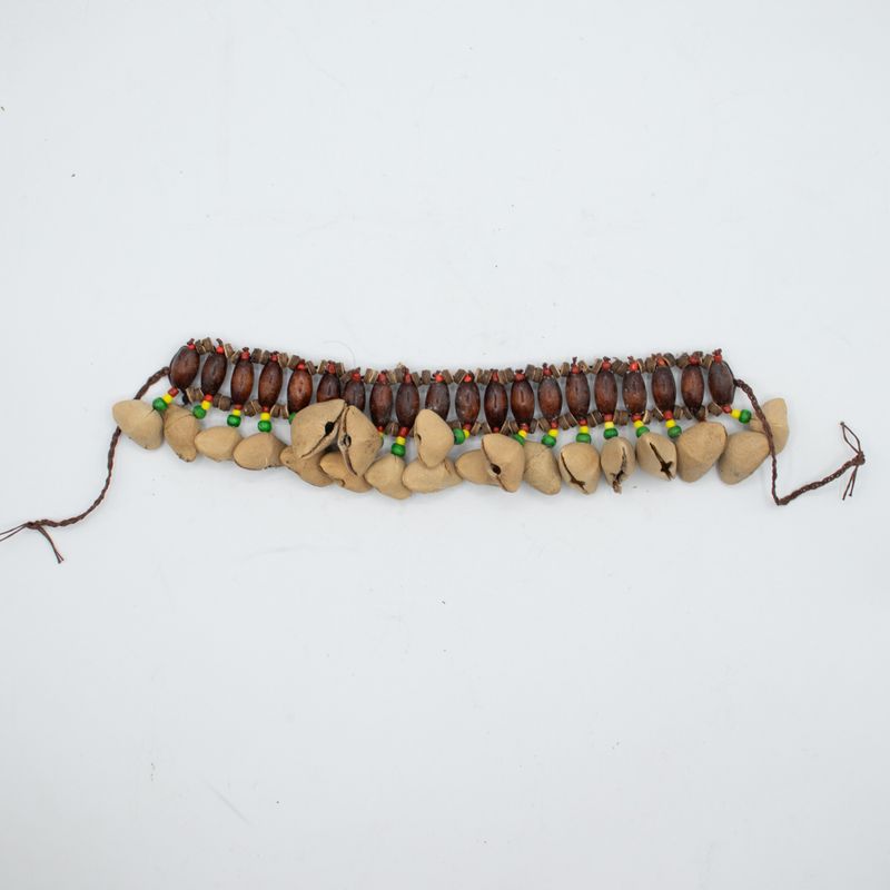 Kenari-Muschel-Ankelschüttler - Rasselarmband (20 Muscheln)