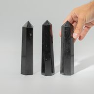 Edelstein Sechsflächige Obeliskspitzen ca. 17 cm - Schwarzer Turmalin