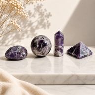 Bereit für den Einzelhandel - Verschiedene Edelsteinformen - Amethyst