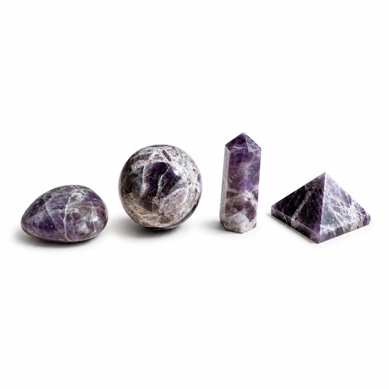 Bereit für den Einzelhandel - Verschiedene Edelsteinformen - Amethyst