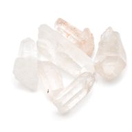 Set aus sechs Mineralproben – Himalaya-Quarz-Kristallstücke