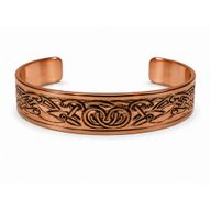 Armbänder aus massivem Kupfer – Mittelalter-Kollektion mit Affirmationsgravuren (sortiert)