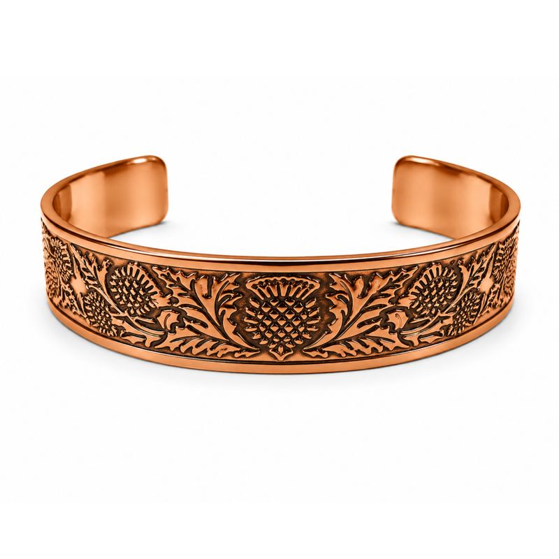 Armbänder aus massivem Kupfer – Mittelalter-Kollektion mit Affirmationsgravuren (sortiert)