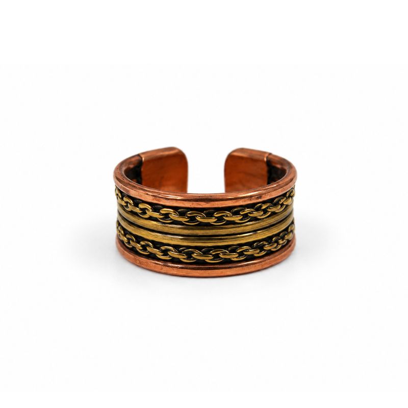 Kupferringe „Classic Banded“ – sortierte Designs & Größen
