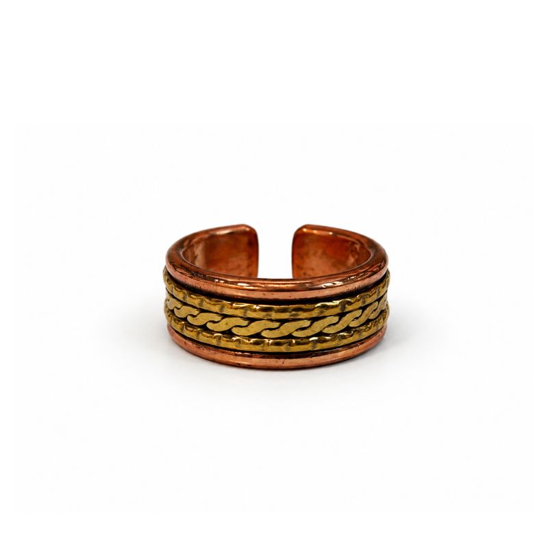 Kupferringe „Classic Banded“ – sortierte Designs & Größen