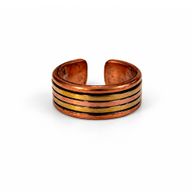 Kupferringe „Classic Banded“ – sortierte Designs & Größen