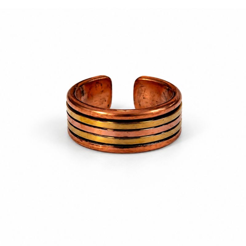 Kupferringe „Classic Banded“ – sortierte Designs & Größen