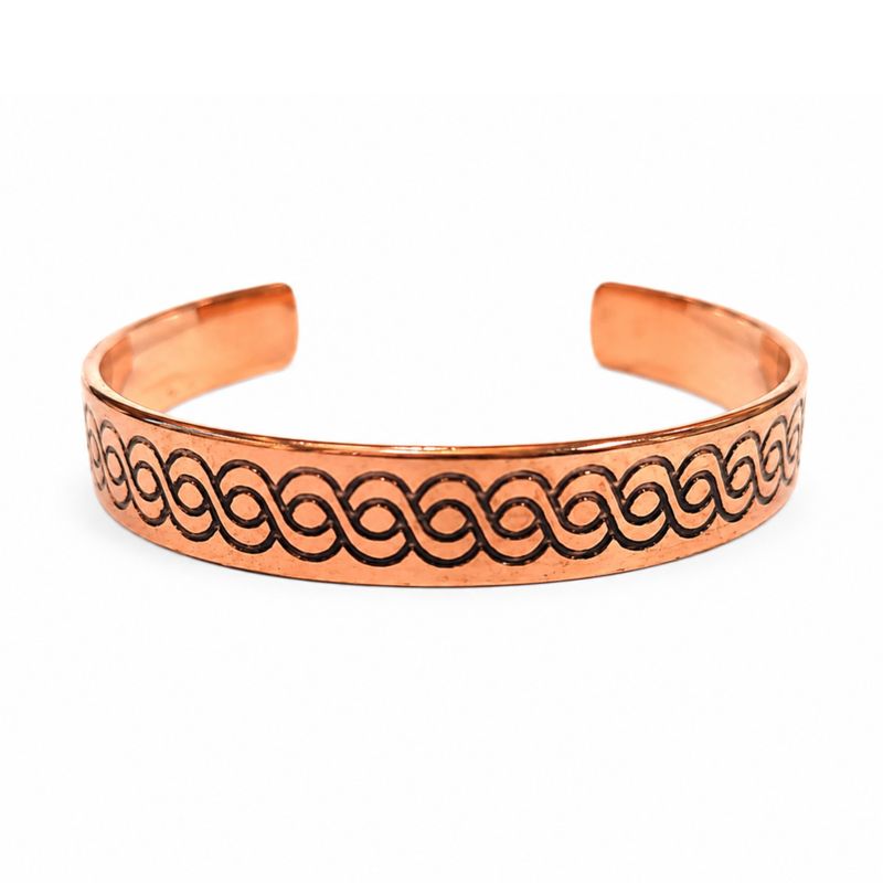 Armbänder aus massivem Kupfer „Nomad Energy“ – mit Gravuren (sortiert)