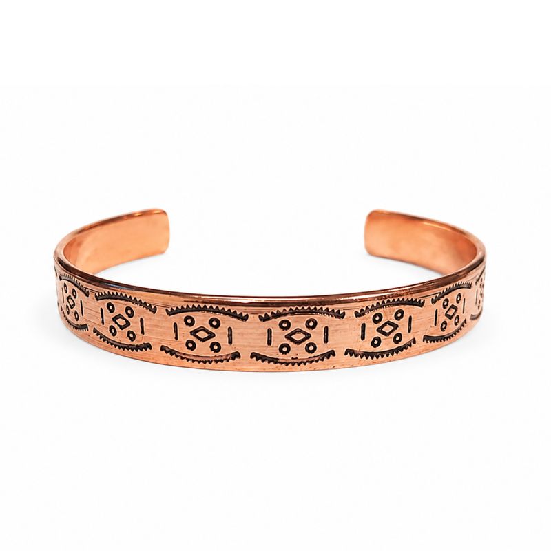 Armbänder aus massivem Kupfer „Nomad Energy“ – mit Gravuren (sortiert)