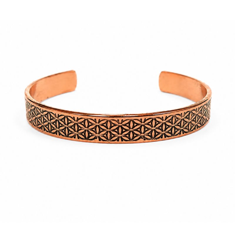 Armbänder aus massivem Kupfer „Nomad Energy“ – mit Gravuren (sortiert)