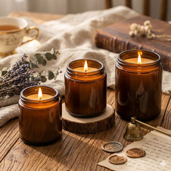 Aromatherapie-Kerze ohne Etikett