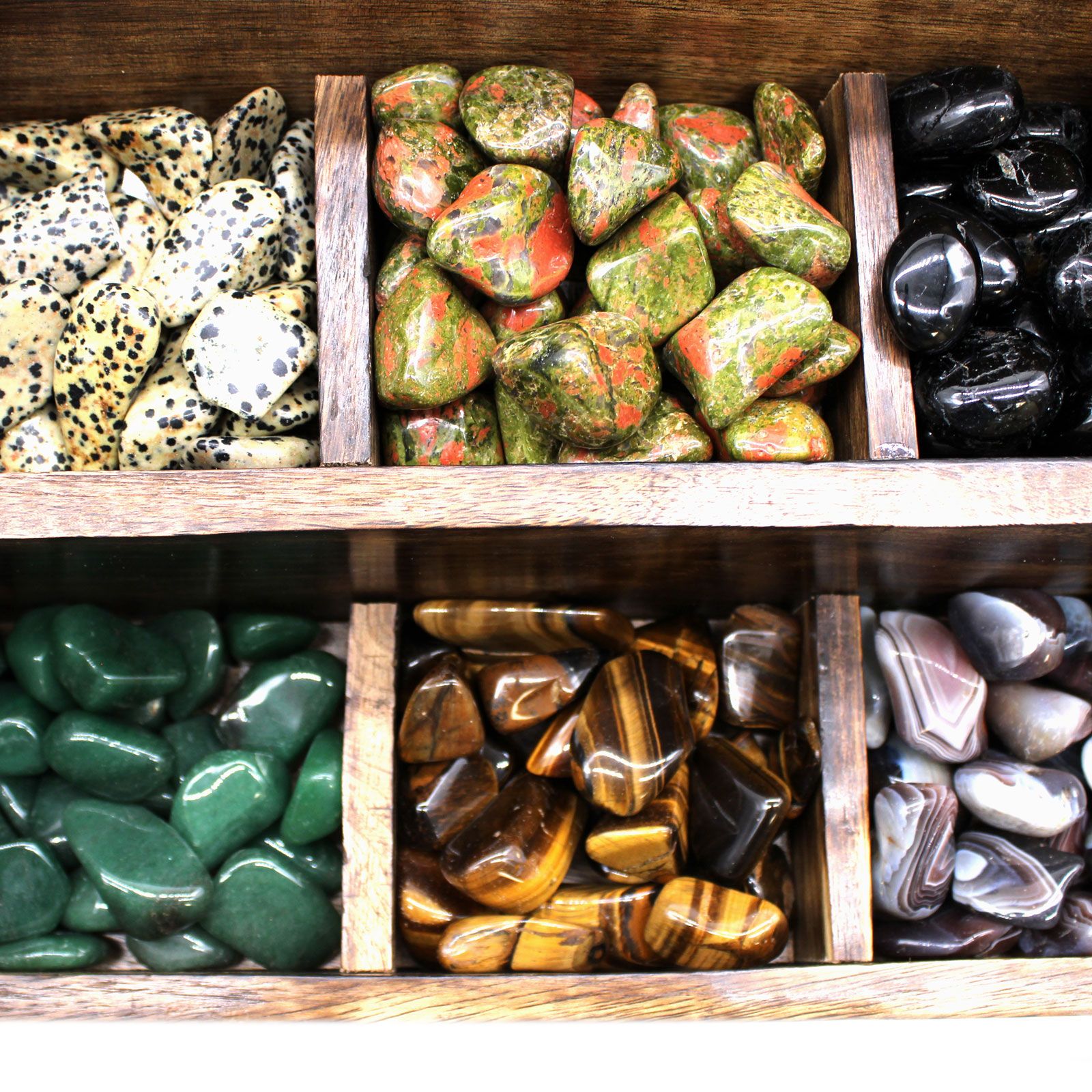 Mittlere und große Trommelsteine 10–25 mm und 20–30 mm