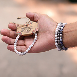 Edelstein-Manifestationen-Armband