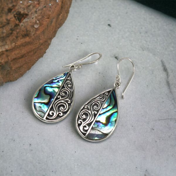 Muschel & Silber Ohrringe