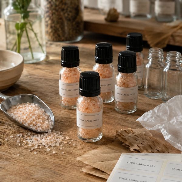 Aromatherapie-Inhalationssalze - ohne Etikett