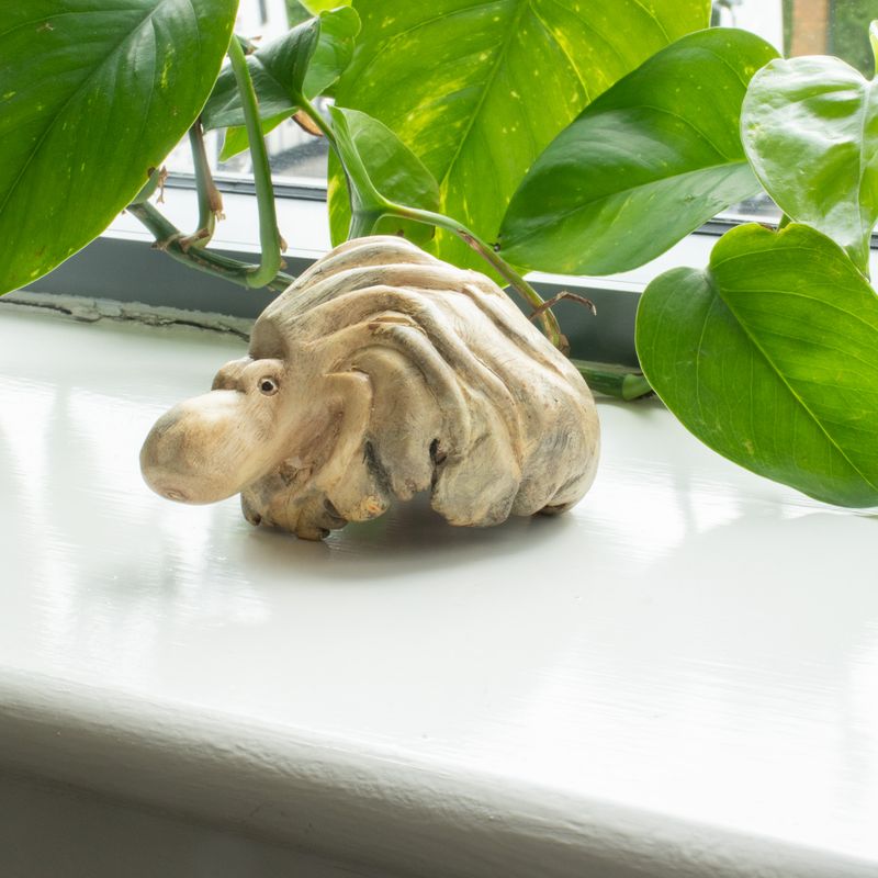Handgefertigte Parasiten-Holzkunst-Schnitzerei - Ozeanischer Wächter-Oktopus