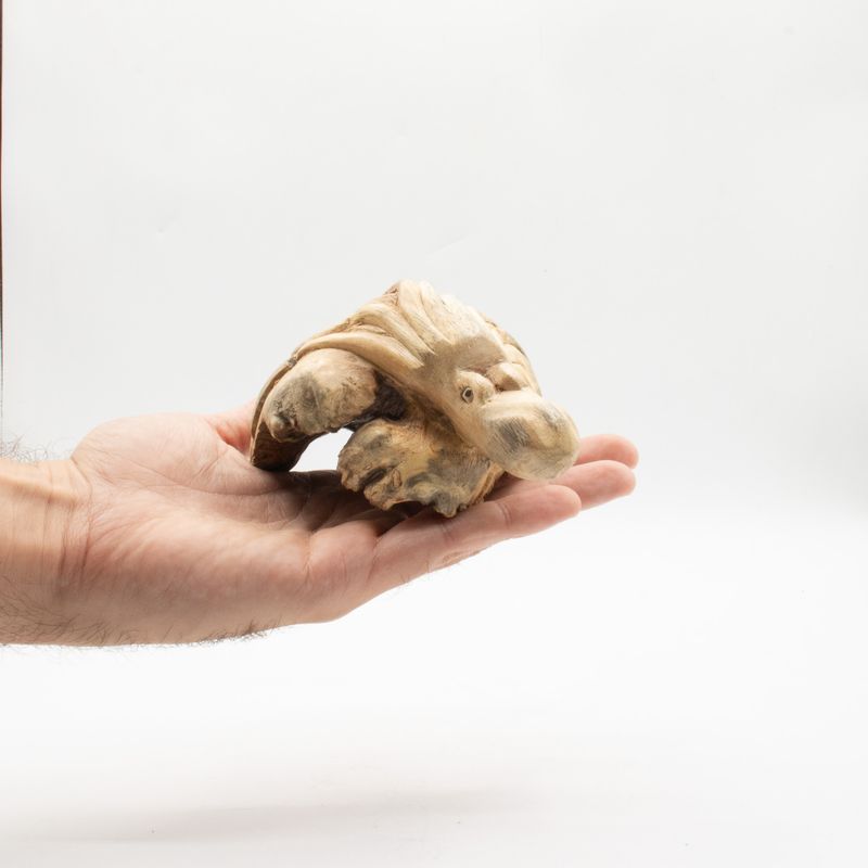 Handgefertigte Parasiten-Holzkunst-Schnitzerei - Ozeanischer Wächter-Oktopus