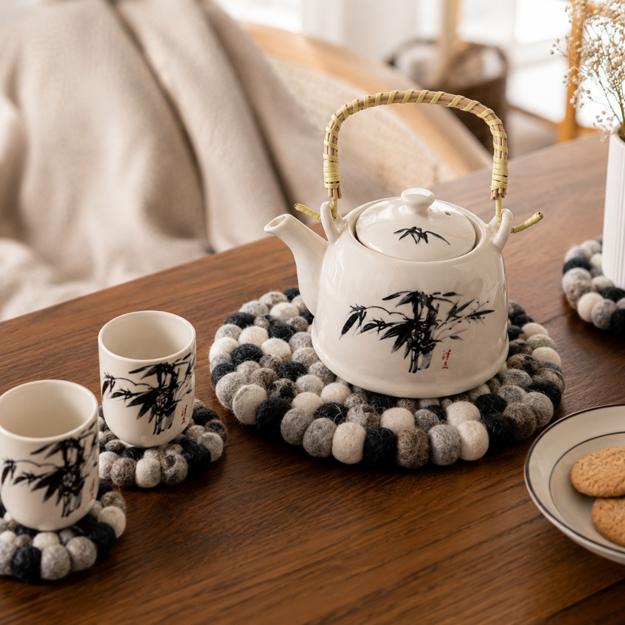Tischsets und Untersetzer aus Filz