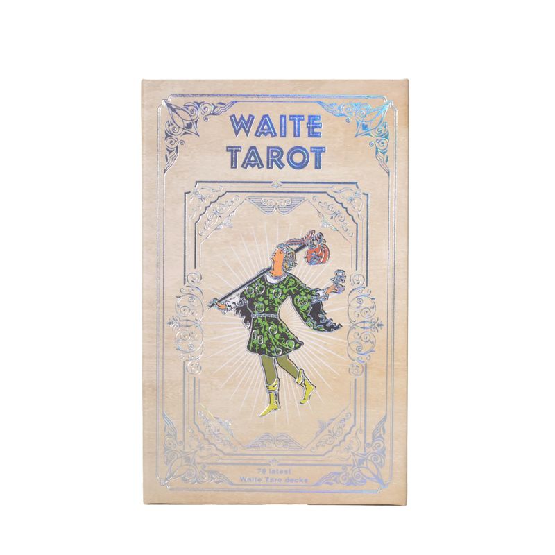 Waite-Tarotkarten-Set aus Silberfolie – mit Begleitheft