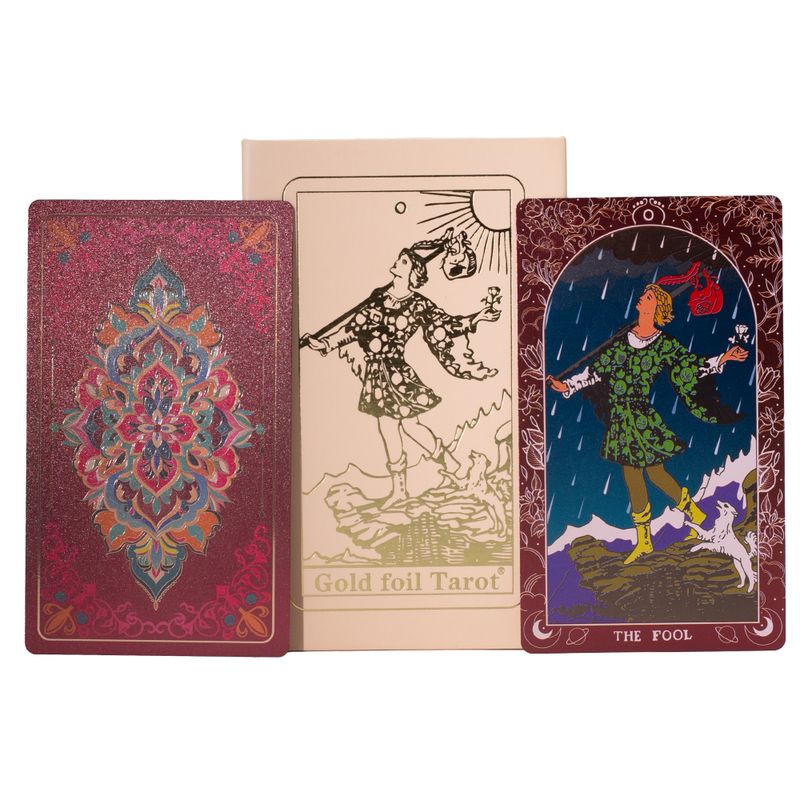 rosa Box Rubinfolie Tarotkarten-Geschenkbox-Set – mit Begleitheft