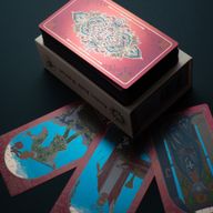rosa Box Rubinfolie Tarotkarten-Geschenkbox-Set – mit Begleitheft
