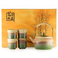 Japanisches Kyusu-Stil-Teeset – Für grünen Tee – Vier Tassen