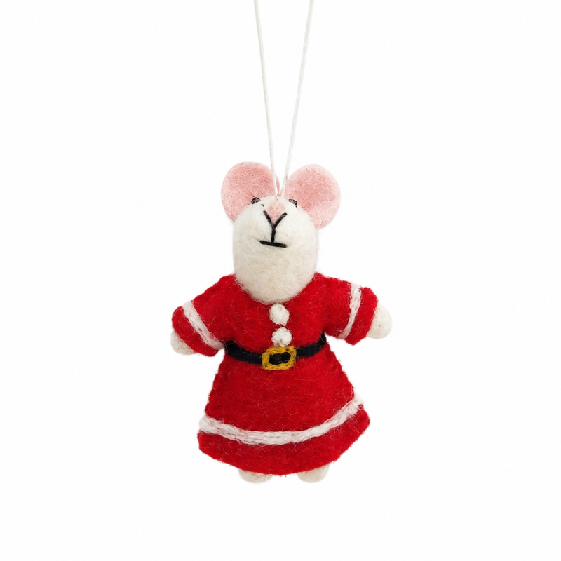 Filz-Handtaschenanhänger - Gemischte Auswahl (Niedliche Weihnachtsanhänger)