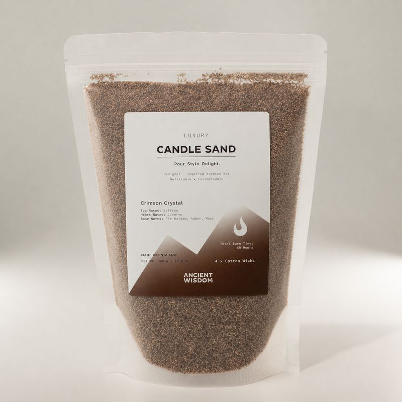 Duftkerzensand - Mocha Braun - Karmesin-Kristall - 300 g