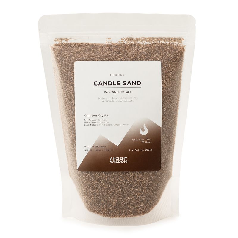 Duftkerzensand - Mocha Braun - Karmesin-Kristall - 300 g