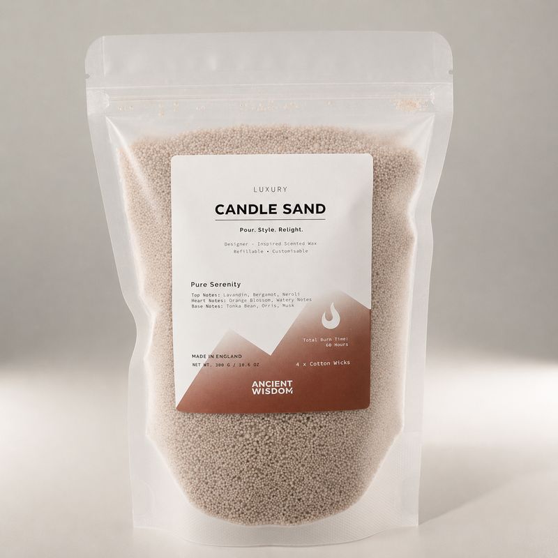 Duftkerze Sand - Latte-Beige - Reine Gelassenheit - 300 g