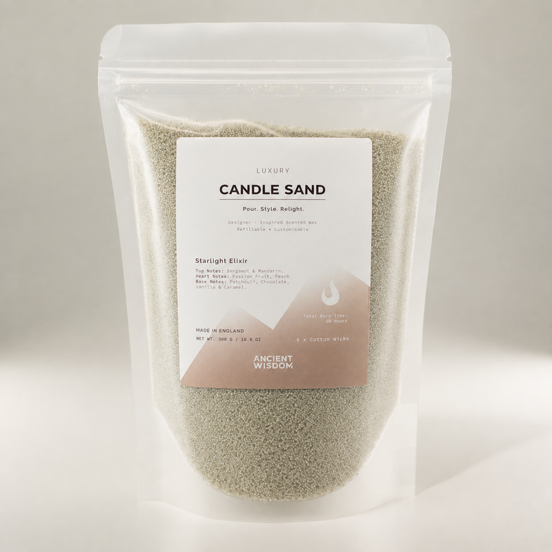 Duftkerze Sand - Weiß - Starlight Elixir - 300 g