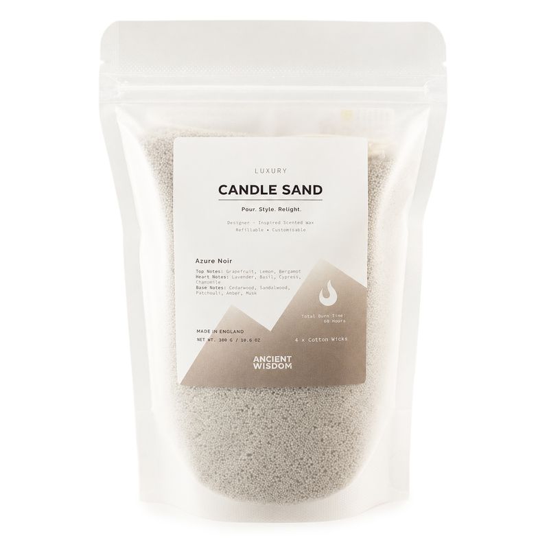 Duftkerze Sand - Warmes Grau - Azure Noir - 300 g