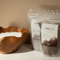 Duftkerze Sand - Taupe-Orange - Kobaltblau - 300 g