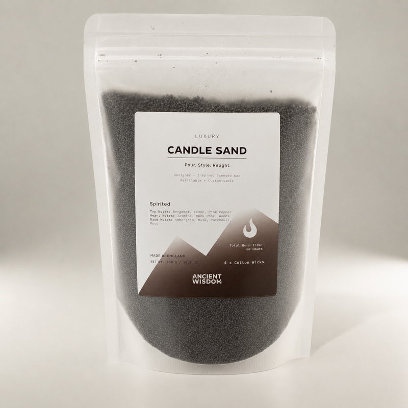 Duftkerze Sand - Schwarz - Lebhaft - 300 g