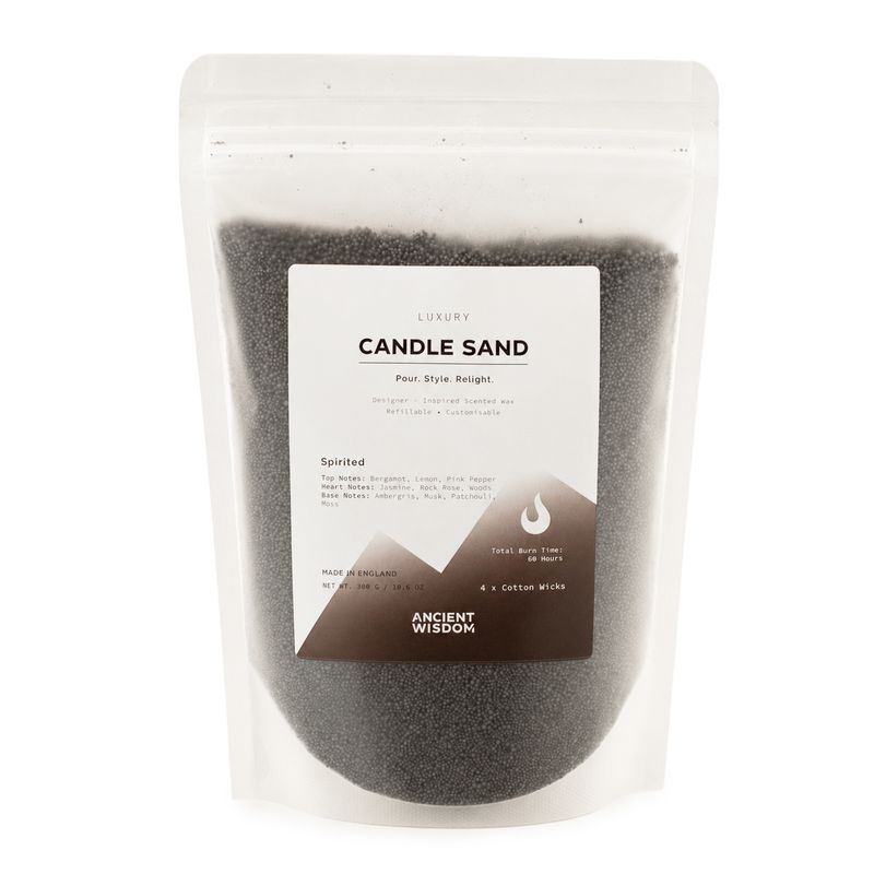 Duftkerze Sand - Schwarz - Lebhaft - 300 g