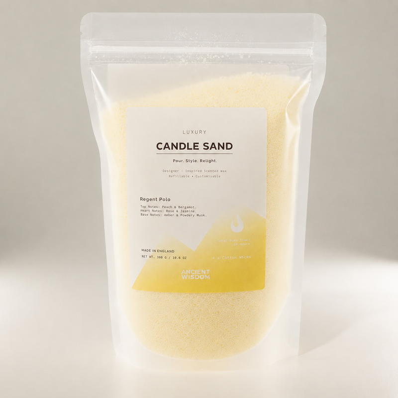 Duftkerze Sand - Creme - Regent Polo - 300 g